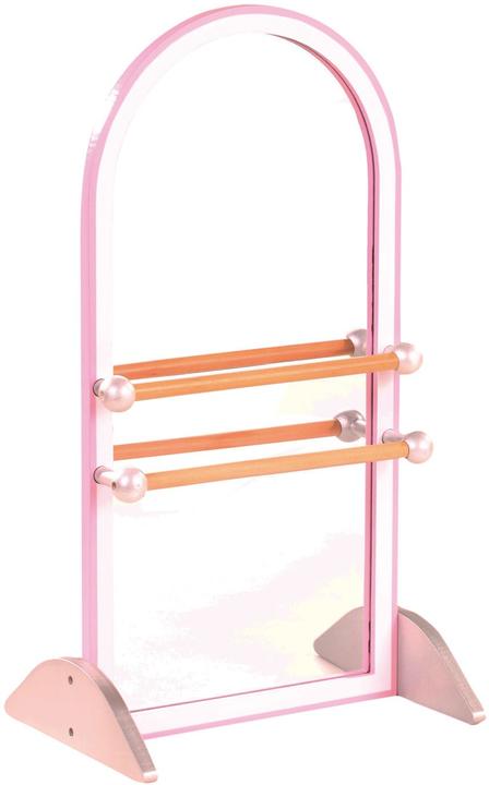 Produktbild Götz 3402636 Ballettstange für Puppen mit Spiegel aus Holz Gesamthöhe 52 cm für Babypuppen und Stehpuppen