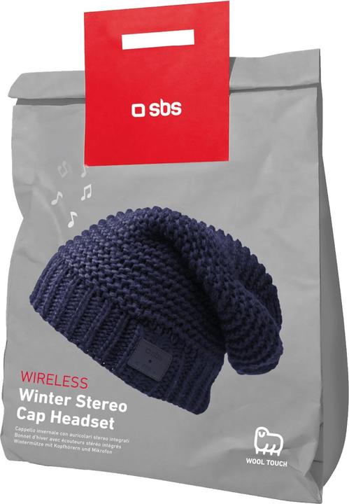 Actual product image SBS Winter hip hop hat with wireless earphones