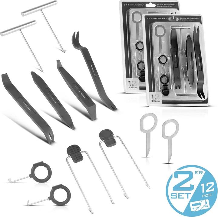 Actual product image Stahlwerk 2 x car radio removal set 12-piece removal tool Removal tool