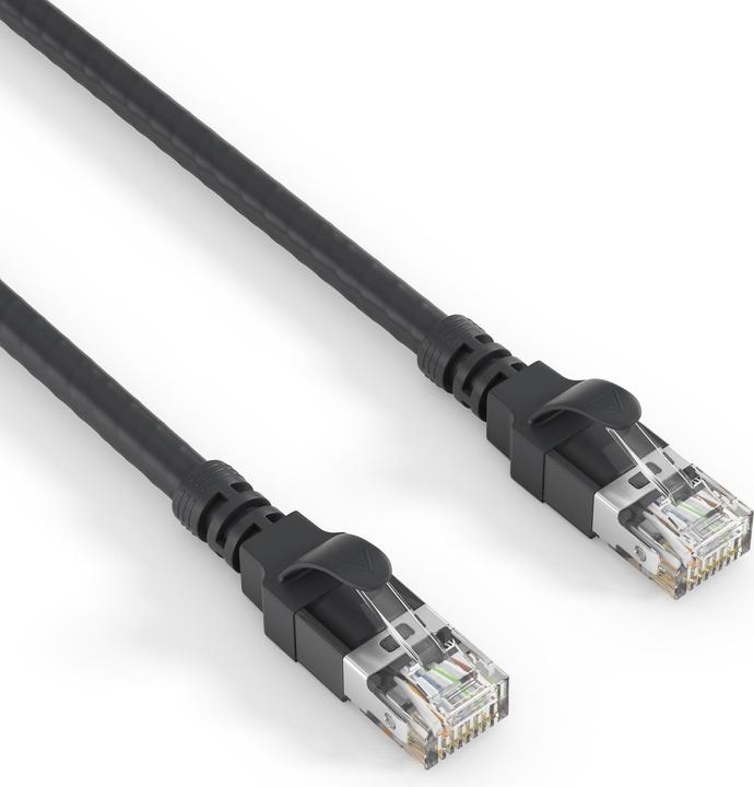 Produktbild Purelink Patchkabel Cat 6A, S/FTP, 70 m, Schwarz (S/FTP, CAT6a, 70 m)