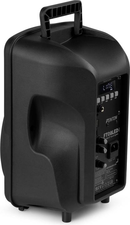 Image du produit Fenton Speaker Bluetooth - FT08LED MK2 karaoke box met LEDâ€™s, accu en microfoon - Voor (Actif)