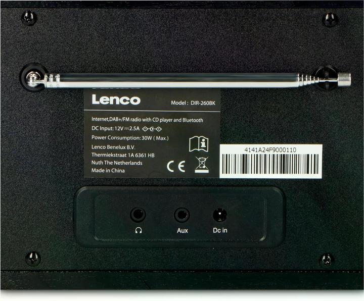 Produktbild Lenco DIR-260BK (FM, DAB+, Internetradio, UKW, WLAN, Bluetooth)