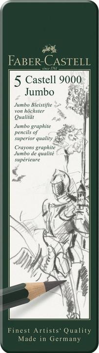 Faber-Castell Crayon Castell 9000 (5.30 mm, HB, 10 x)