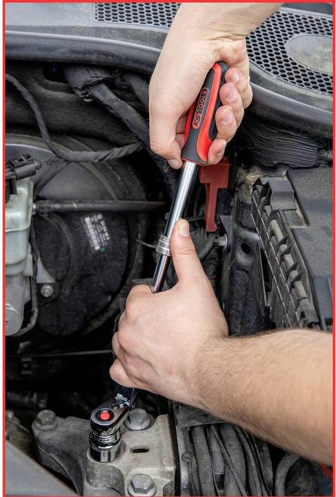 Actual product image KS Tools 3/8" SlimPOWER telescopic joint reversible ratchet (3/8")