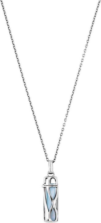 Engelsrufer Halskette Healing Stone Blauer Achat (925er Silber, 50 cm)