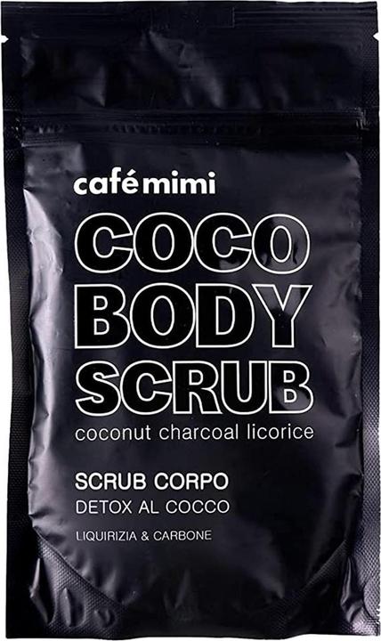 Actual product image Café Mimi Coconut Charcoal and Licorice Body Scrub 150g