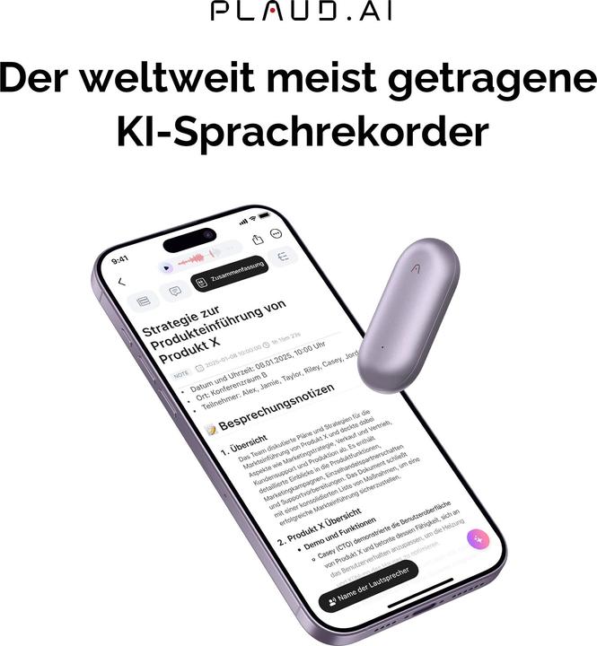 Image du produit Plaud NotePin (64 Go)