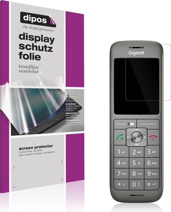 Actual product image Dipos Screen Protector Crystalclear for Gigaset CL660HX