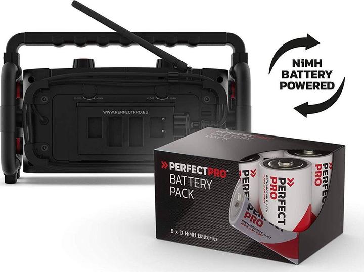 Produktbild PerfectPro Baustellenradio (DAB+, FM, Bluetooth)