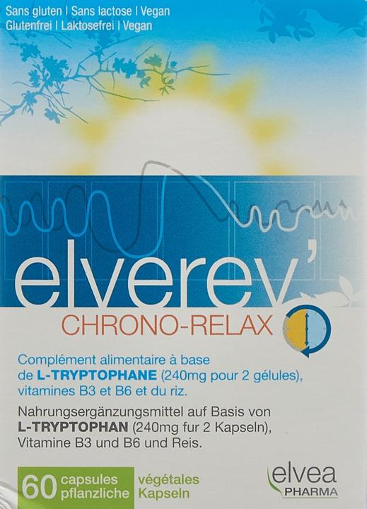 Produktbild Elvea Pharma Elverev Chrono-Relax (60 Stück, Kapseln, 48 g)