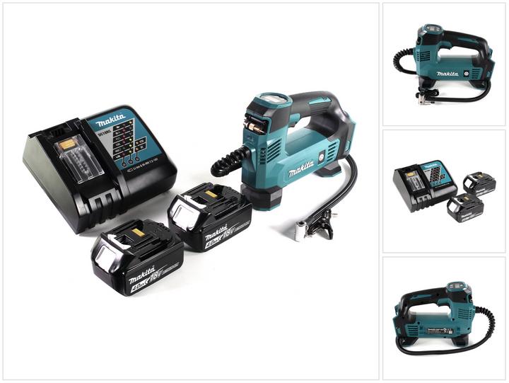 Immagine prodotto Makita DMP 180 RM Compressore a batteria 18 V 8,3 bar + 2x batteria 4,0 Ah + caricatore (0 l)