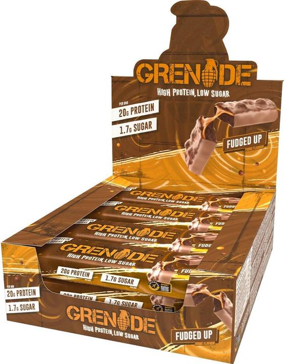 Grenade BAR® High-Protein Fudged up 12x60g (Caramel, Chocolate, 12 pcs., 720 g)