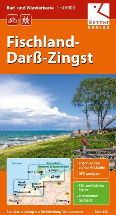 Immagine prodotto Rad- und Wanderkarte Fischland-Dar-Zingst 1 : 40 000