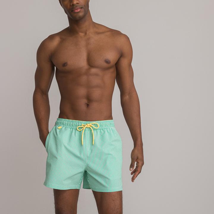 Produktbild La Redoute Collections Bade-Bermudas mit Allover-Druck (L)