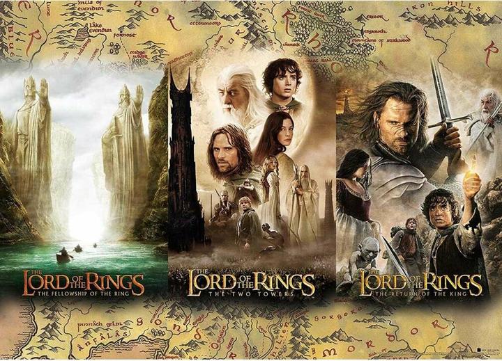 Actual product image Aquarius Lord of the Rings Triptych (Puzzle) (1000 pieces)
