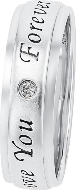 Produktbild Amor Ringe für Damen und Herren, Unisex, 925 Sterling Silber, Zirkonia synth. (54, 925 Silber)