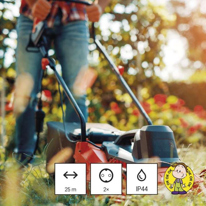 Produktbild Emos Verlängerungskabel mit 2 Schuko Steckdosen IP44 25 m (25 m)