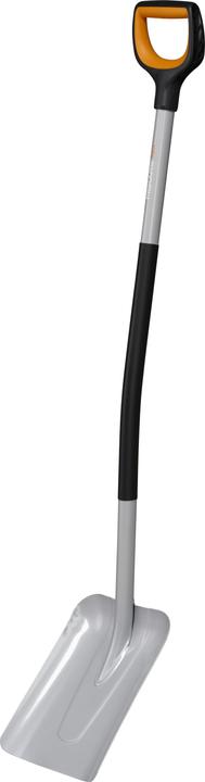 Fiskars Shovel for lifting and moving bulk material and snow, Length: 130 cm, Reinforced borsta