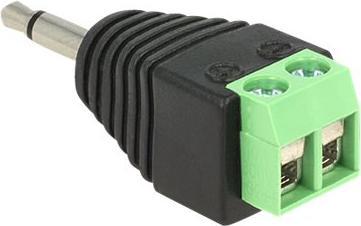 Actual product image Delock Terminal block 2Pin to 3,5mm jack (Angle adapter)