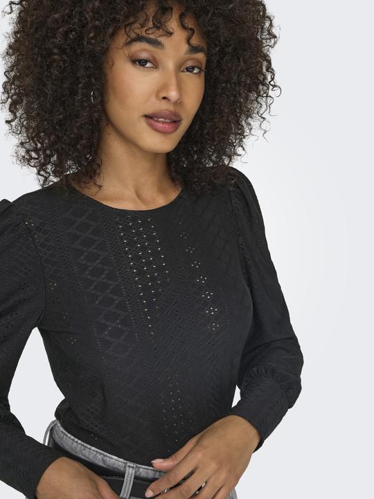Immagine prodotto Only Vestibilità regolare Scollo rotondo Polsini elasticizzati Maniche a sbuffo Top Top (M)