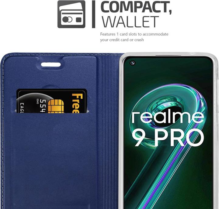 Actual product image Cadorabo Classy Book Case for Realme 9 5G / 9 PRO / V25 / Q5 / OnePlus Nord CE 2 LITE 5G (Vivo V25, Realme 9 Pro+, OnePlus North CE 2 Lite 5G)