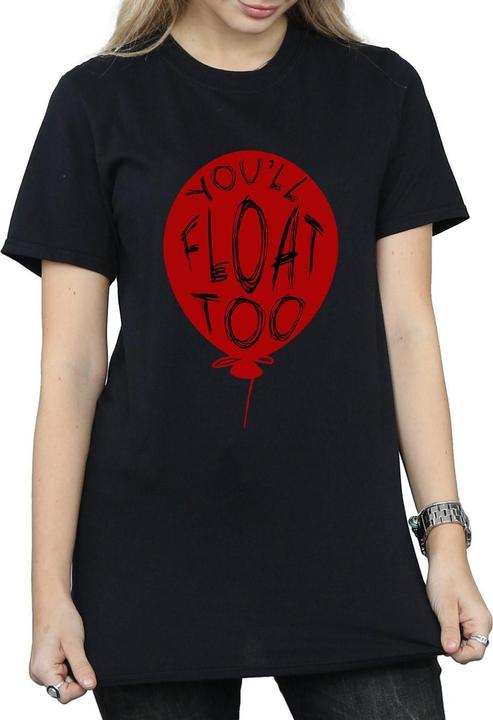 Actual product image Universal Textiles Womens/Ladies Pennywise You'll Float Too Cotton Boyfriend T-Shirt (S)