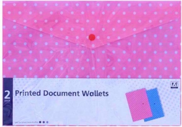 Actual product image Anker Stationery Printed Document Wallet (Pack Of 3) (3 x)