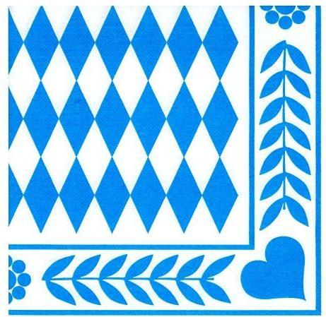 Actual product image Papstar Bayrisch Blau (50 x, 40 x 40 cm)