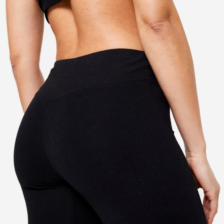 Immagine prodotto Domyos 3/4 Leggings Damen Slim - schwarz (W30/L31)