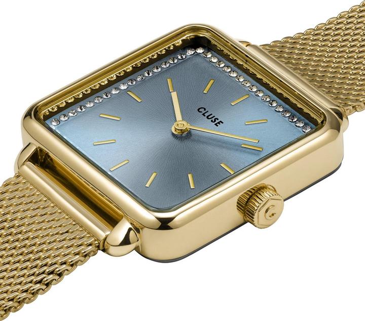 Actual product image Cluse La Tétragone Mesh Gold (Analogue wristwatch, 29 mm)