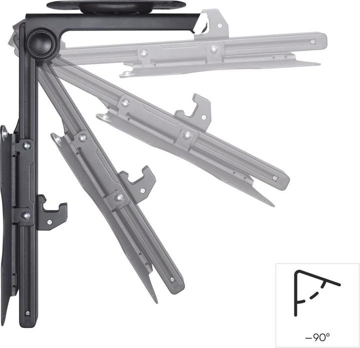 Image du produit Hama Support TV pour plafond, orientable, réglable en hauteur, 117 cm (46") jusqu'à 20 kg (Toit, 46", 20 kg)