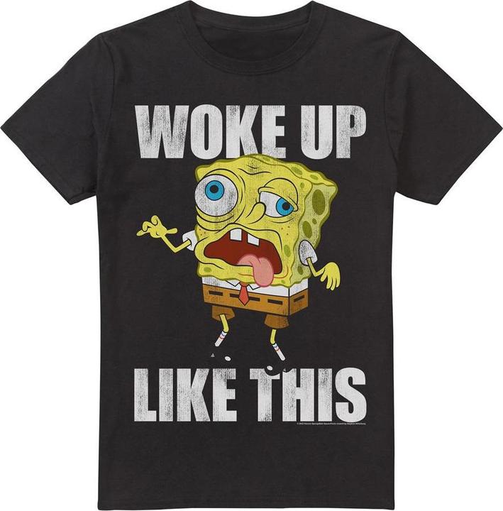 Image du produit Spongebob Squarepants - T-shirt WOKE UP LIKE THIS MEME - Homme (M)