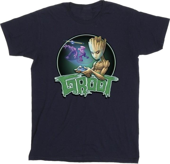 Actual product image Mens Guardians Of The Galaxy Groot Gaming Ring T-Shirt (5XL)