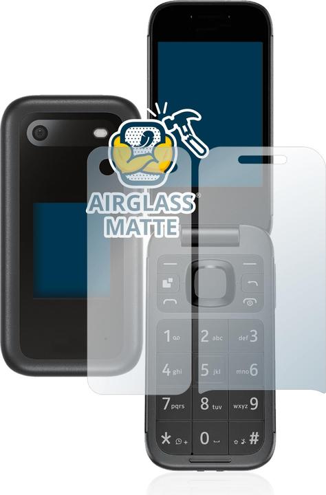 Actual product image BROTECT AirGlass Glass Matte (1 Piece, Nokia 2660 Flip)