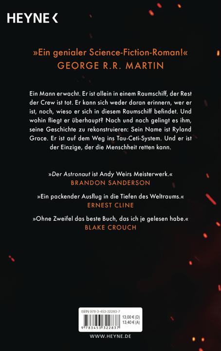 Image du produit Der Astronaut (Allemand, Andy Weir, Jürgen Langowski, 2023)