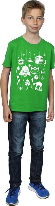 Actual product image Star Wars Boys Christmas Decorations T-Shirt (140, 146)