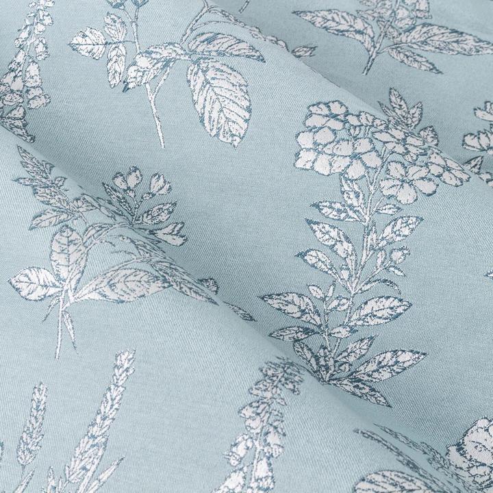 Actual product image Wylder Nature Sophia Jacquard Floral Eyelet Curtains (168 x 183 cm)