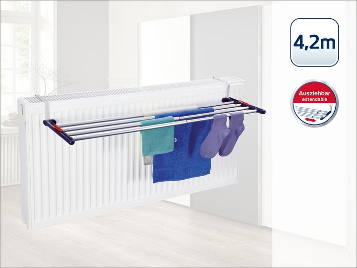 Image du produit Leifheit Séchoir suspendu Quartett 42 Extendable Aluminium (4.20 m)