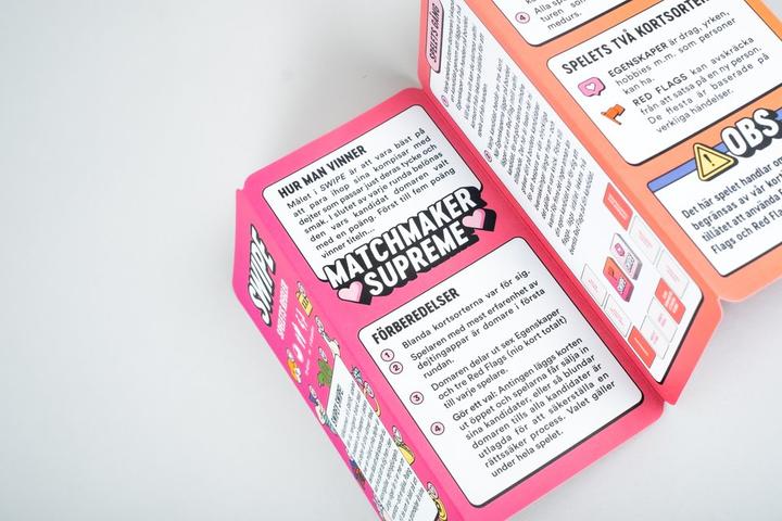 Productafbeelding Ninja Print SWIPE - Spelet om drömdejter och dealbreakers! (SE)