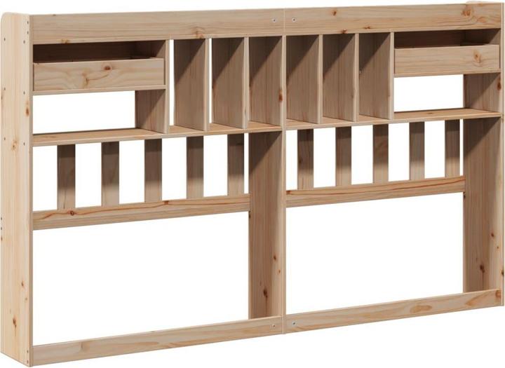 Produktbild VidaXL Kopfteil Bettkopfteil Betthaupt mit Stauraum 180cm Massivholz Kiefer