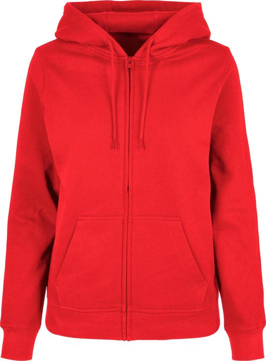 Build Your Brand Basic Hoodie mit durchgehendem Reissverschluss