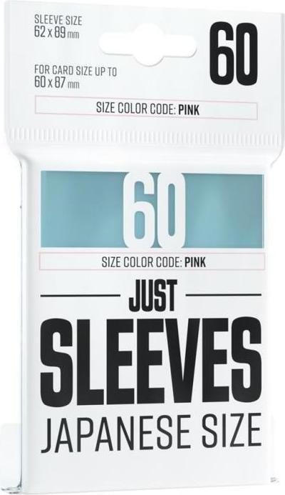 Gamegenic GGX10011ML - Just Sleeves - Format japonais, Transparent (60 pochettes)