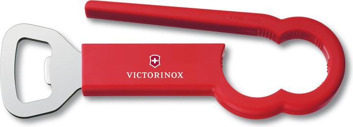 Victorinox PET bottle-opener, red (Plastic lidded bottle opener)