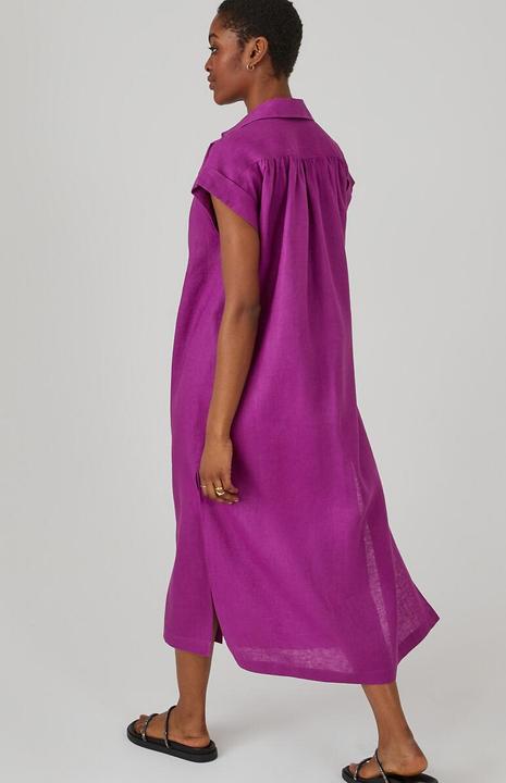 Actual product image La Redoute Collections Signature long shirt dress in linen (XL)
