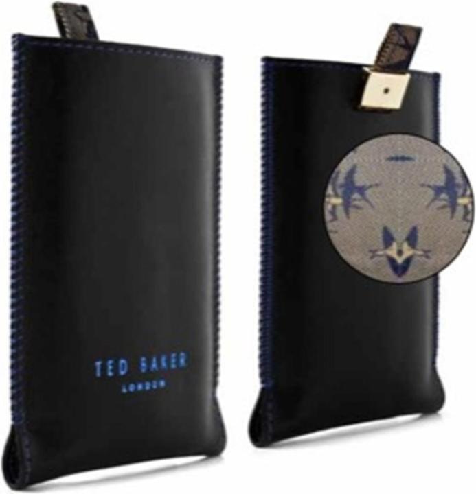 Nero con rondini blu