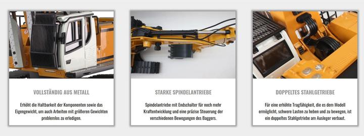 Actual product image Amewi Full Metal Excavator 1:14 (RTR Ready-to-Run)