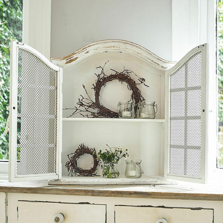 Immagine prodotto Loberon Armadio a muro Monthelie bianco antico (50,5 x 18 x 56 cm)