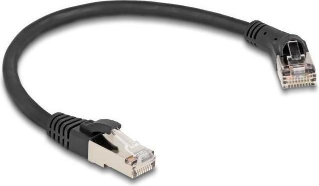 Immagine prodotto Delock Cavo di rete RJ45 Cat.8.1 S/FTP con spina 45ï¿½ angolata a destra per collegarsi direttamente a (S/FTP, CAT8.1, 0.25 m)