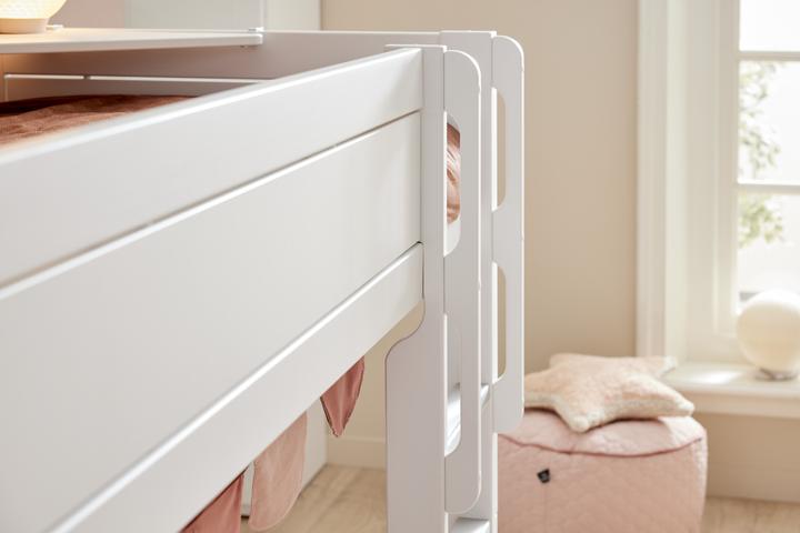 Immagine prodotto Lifetime Kidsrooms Letto a castello basso Breeze con scaletta dritta, rete a doghe deluxe (90 x 200 cm)