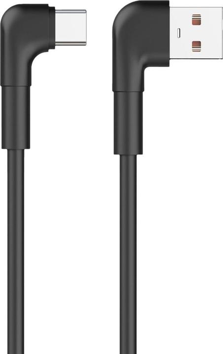Produktbild Maxlife MXUC-09 Winkelkabel USB - USB-C 1,0 m 3A schwarz (1 m)
